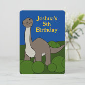 ディノ誕生日招待状 シーズンカード (スタンド正面)