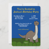 ディノ誕生日招待状 シーズンカード (裏面)