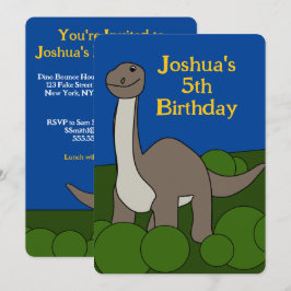ディノ誕生日招待状 シーズンカード