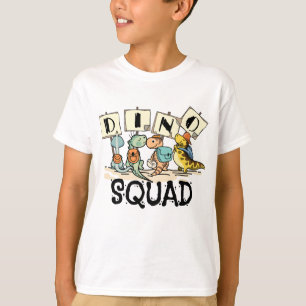 ディノ隊:新学期アドベンチャー子供へ Tシャツ