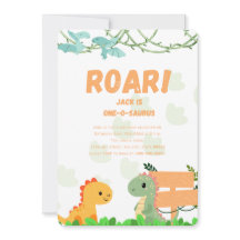 ディノ1年の誕生日カード