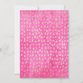 ディノ4ピンクディオラガール第4誕生日 招待状 (裏面)