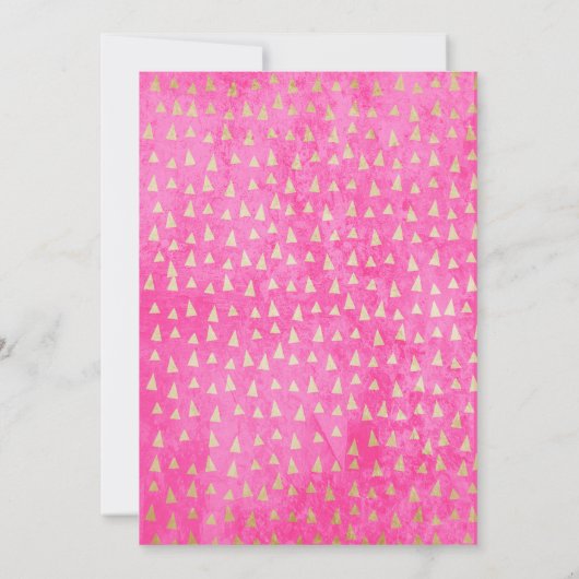 ディノ4ピンクディオラガール第4誕生日 招待状 (裏面)