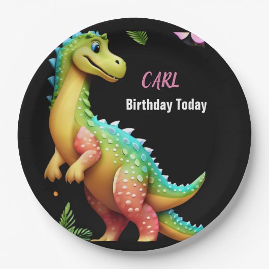 ディノ・ガール ペーパープレート (正面)