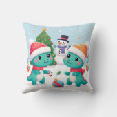 ディノ・クリスマスの喜び クッション (裏面)