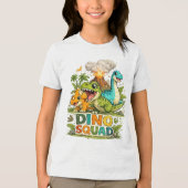 ディノ・スクワッド火山 トライブレンドTシャツ (正面)