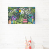 ディノ・ダニ・キッドの誕生日パーティー恐竜のバナー 横断幕 (インサイチュ)