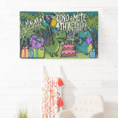 ディノ・ダニ・キッドの誕生日パーティー恐竜のバナー 横断幕 (インサイチュ)