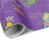 ディノ・ダニ・キッドの誕生日パーティー恐竜 ラッピングペーパー (ロールコーナー)