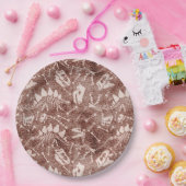 ディノ・ディグ・ブラウン   ペーパープレート (パーティー)