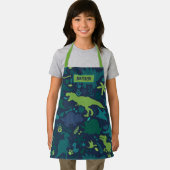 ディノ・ドードルがキッズ恐竜をシルエット化 エプロン (インサイチュ)