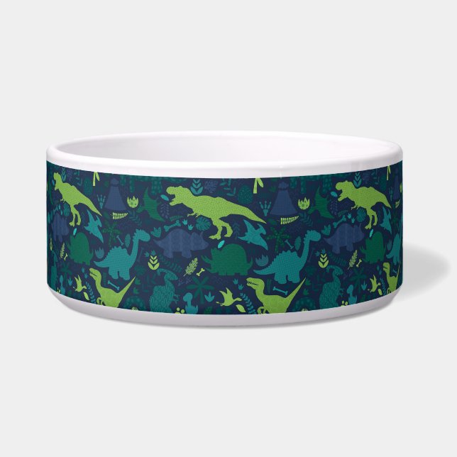 ディノ・ドードルがキッズ恐竜をシルエット化 ボウル (正面)