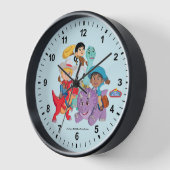 ディノ・ランチイェー! 壁時計 (傾斜)