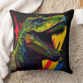 ディノTレックスキュート先史時代装飾用クッション クッション (ブランケット)