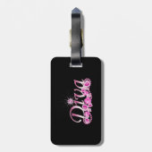 ディバきらきら光るー ラゲッジタグ (裏面縦)