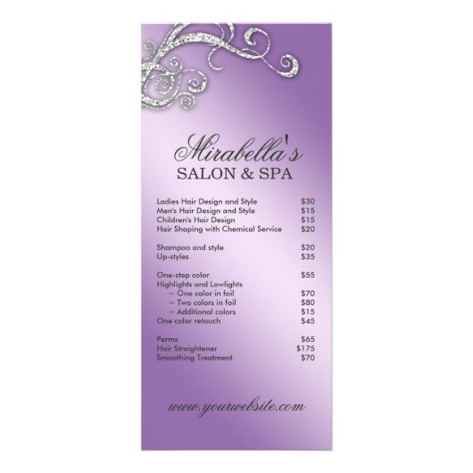 ディバインアジサイジュエリースワールパープル ラックカード (正面)