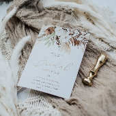 ディバインフローラバラゴールドフォイルブライダルシャワー 箔招待状