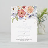 ディバイン銀箔カラフル秋の結婚式 箔招待状 (立ち正面)