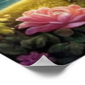 ディバイン鮮やかラダ伝統的クリシュナアート ポスター (角)