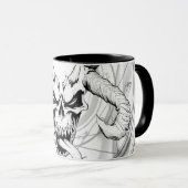 ディバイン・アーケインスカル・オブ・デス・ホワイト・マグカップ マグカップ (正面右)