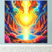 ディバイン・ライト・シティの目覚め キャンバスプリント (インサイチュ (ウッドフロア))