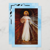 ディバイン・慈悲イエズフラット勇気付けられるカード (正面/裏面)