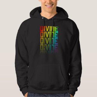ディバインLgbtq+レインボーゲイプライド文字フェードグラフィック パーカ