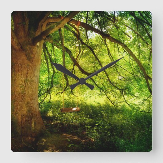 ディバウシュオーケル スクエア壁時計 (正面)