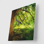 ディバウシュオーケル スクエア壁時計 (傾斜)