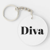 ディバオペラシンガーミュージックをテーマにしたミュージシャンノベルティ キーホルダー (正面)