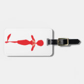 ディバストロングトラベルバッグラベルテンプレート ラゲッジタグ (正面横)