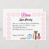 ディバスパバースデーパーティ招待状 招待状 (正面/裏面)