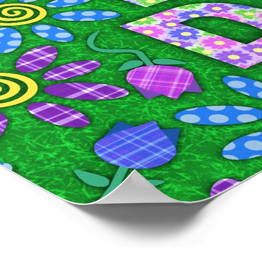 ディバデンウィメンケイブガーデンハットパーソナライズされた名 ポスター (角)