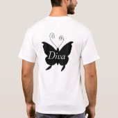ディババタフライTシャツ Tシャツ (裏面)