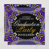 ディバパープ王室のル卒業パーティー招待状 招待状 (正面/裏面)