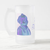 ディバファッショニスタインブルーI フロストグラスビールジョッキ (左)