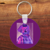 ディバファッショニスタイン青 キーホルダー (正面)