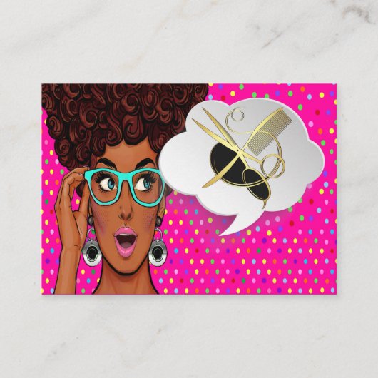 ディバモダンアポップ・アートのートアポイントメントカード 予約カード (正面)