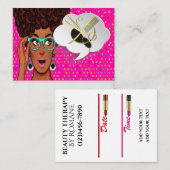 ディバモダンアポップ・アートのートアポイントメントカード 予約カード (正面/裏面)