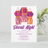 ディバリパーティーパープルピンクランタンフェスティバル 招待状 (スタンド正面)