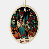 ディパーソナライズされたアデロスムエルトスクリスマスホリデイ セラミックオーナメント (右)