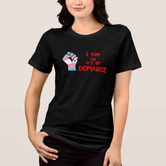 ディファイアンス(LGBTトランスジェンダー) トライブレンドTシャツ (正面)