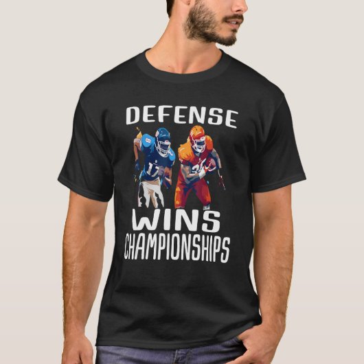 ディフェンスが選手権に勝つ Tシャツ (正面)