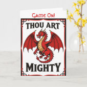 ディフェンスで力を発揮するラグビーレッドドラゴン カード (黄色い花)