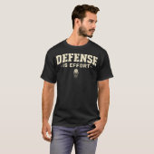 ディフェンスは努力 バスケットボールチーム Tシャツ (正面フル)
