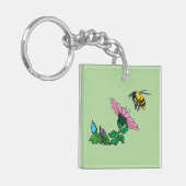 ディフェンダーのアクリルキーチェーン キーホルダー (正面左)