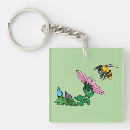 ディフェンダーのアクリルキーチェーン キーホルダー (正面)