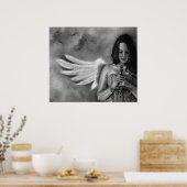 ディフェンダーエンジェルガールソードポスター ポスター (キッチン)