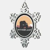 ディフェンダー等 スノーフレークピューターオーナメント (右)