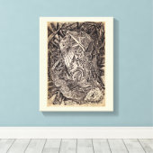 ディフラクテッド（洞窟の住人）キャンバスアート キャンバスプリント (インサイチュ (ウッドフロア))